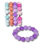 Silicone Beaded Bracelet For Kids In Bulk - Assorted