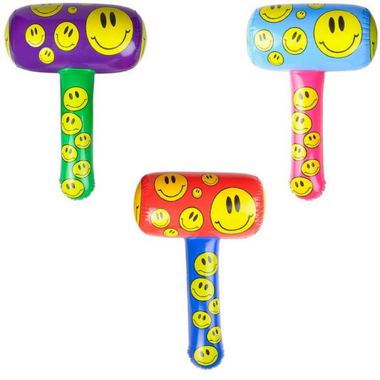 Smiley Mallet Inflate kids Toys In Bulk- Assorted