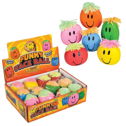 Smiley Stretch Ball For Kids in Bulk - Assorted