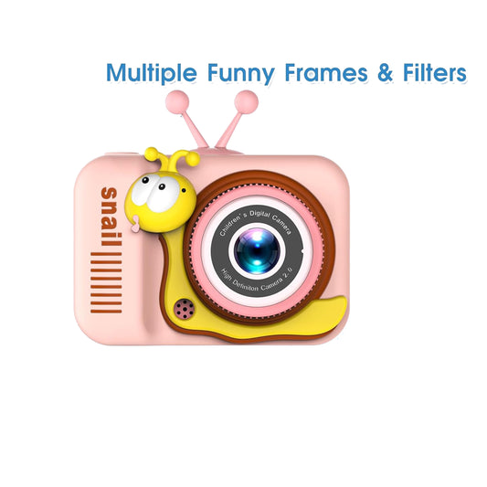 Snail Selfie Digital Camera For Kids & Toddlers- Assorted