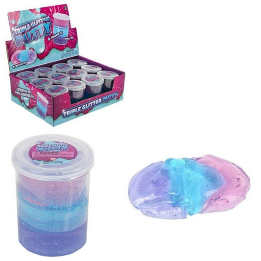 Tri Color Glitter Putty kids toys (Sold by DZ)