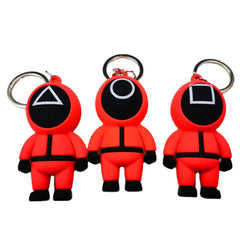 3D Squid Game Key Tag Ring Chain -(Sold By Dozen =$39.99)