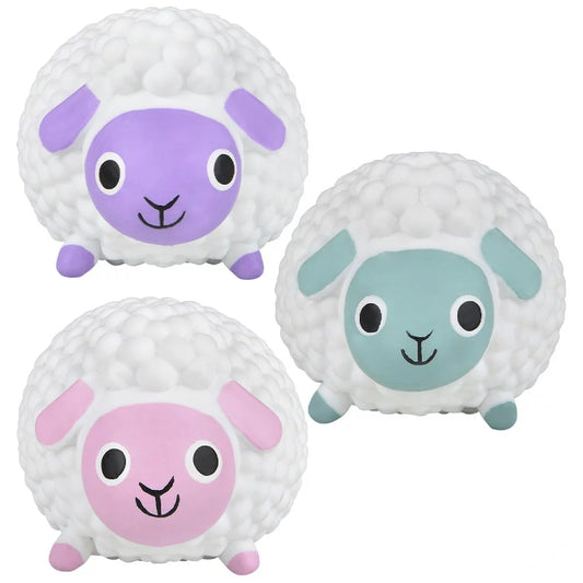 Squish And Stretch Easter Lamb -(Sold By Dozen =$34.99)