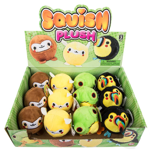 Squish Plush Animals Kids Toys In Bulk - Assorted