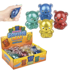 Squish Sticky Bears Kids Toy In Bulk - Assorted