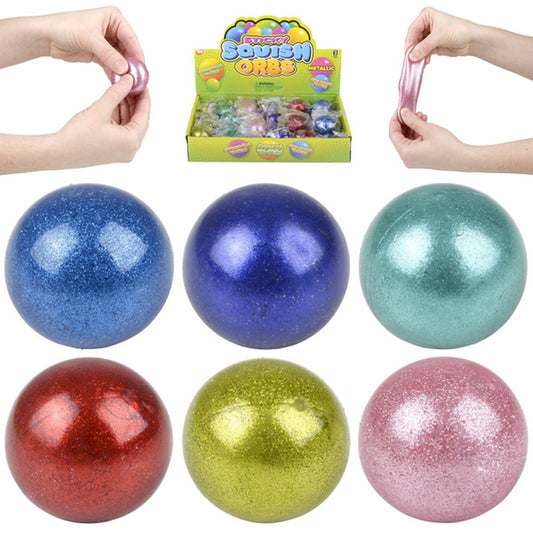 Squish Sticky Metallic Orbs For Kids In Bulk- Assorted
