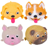 Squishy & Stretchy Puffy Dog Kids Toy In Bulk- Assorted