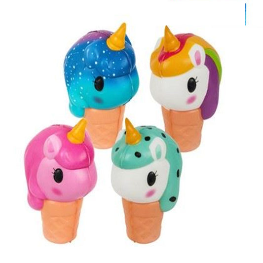 Squish Unicorn Ice Cream kids Toys In Bulk- Assorted