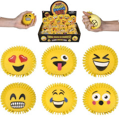 Squish And Stretch Gummi Emoticon Ball For Kids In Bulk