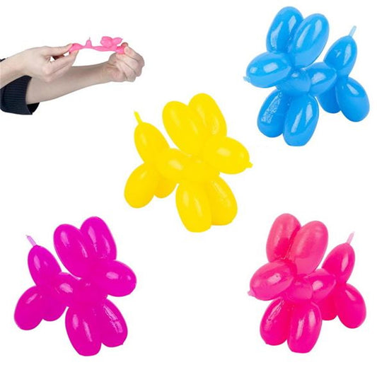 Stretchy Rubber Balloon Dog For Kids In Bulk- Assorted