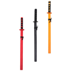 New 30-Inch Wooden Ninja Colorful Sword with Sheath - Kids' Pretend Play Weapon (Sold By Piece)