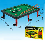 Wholesale New Beautiful Mini 16" x 13" Table Top Pool Snooker Game Set (Sold By Piece)