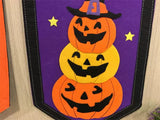 2907BA Export Original Single Halloween/Halloween Flag Holiday Decoration Wall Hanging Decoration Pumpkin Face Fabric Pennant