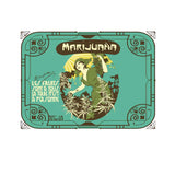 La Française Marijuana Burlap Tote Bag - Stylish and Eco-Friendly (Sold By Piece)