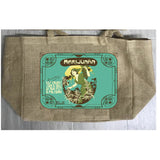 La Française Marijuana Burlap Tote Bag - Stylish and Eco-Friendly (Sold By Piece)