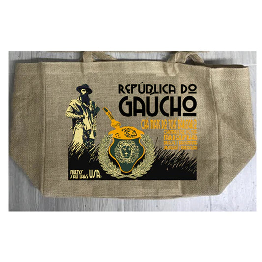 Gaucho Yerba Mate Burlap Tote Bag - Stylish and Eco-Friendly Companion (Sold By Piece)