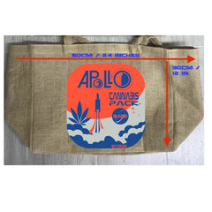 New Apollo Cannabis Pack Burlap Tote Bag - Stylish and Eco-Friendly (Sold By Piece)