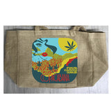 New Copacabana Marijuana Burlap Tote Bag - Stylish and Eco-Friendly (Sold By Piece)