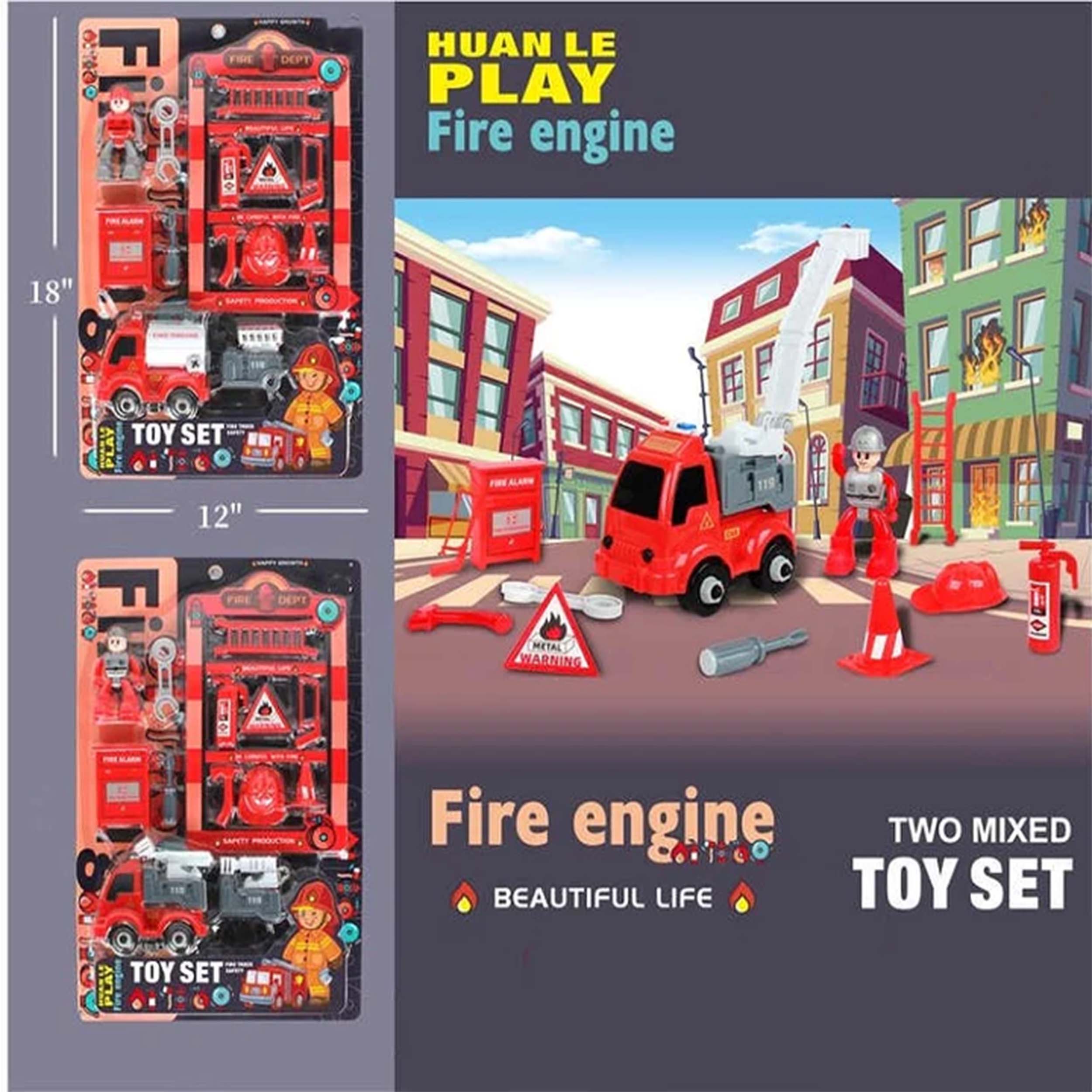 Fire Fighter Play Set Toy -(Sold By 6 PCS =$47.99)