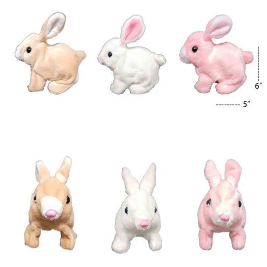 Bulk Fluffy Walking Bunnies Toy For Kids