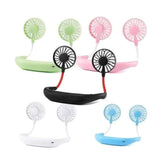 Wholesale Mini Neckband Fan with  USB Rechargeable & 360° Rotation Fan