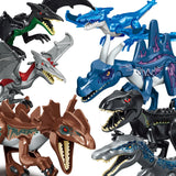 2407TA Jurassic Dinosaur World Brutal Raptor T-Rex Triceratops Indominus Rex Model Building Blocks Dino Velociraptor Figure Bricks Toys