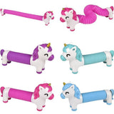 Unicorn Fidget Pop Tube kids Toys In Bulk- Assorted