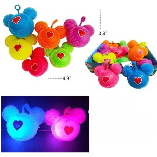 Wholesale Animal Puffer Soft Unique Mouse LED Squishy Toy Sold By Dozen