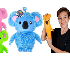 Wholesale New Soft Animal Puffer Koala Light Up Toy  Sold By Dozen