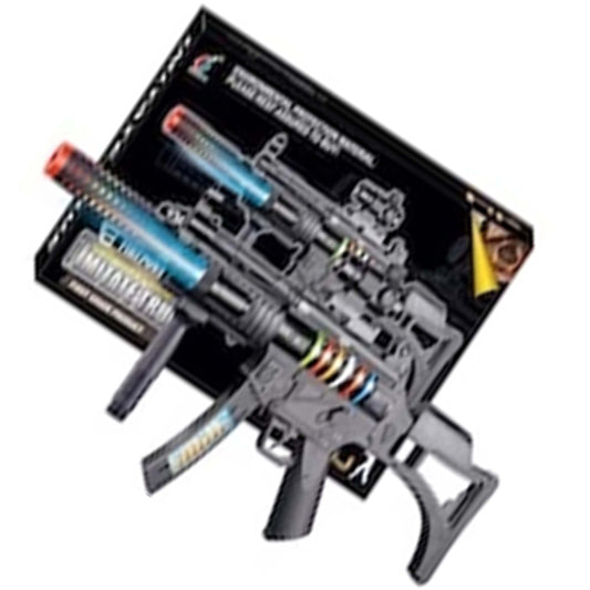 Light Up Flashing MP5 with Sound & Vibrating Action - 28 Inches Long
