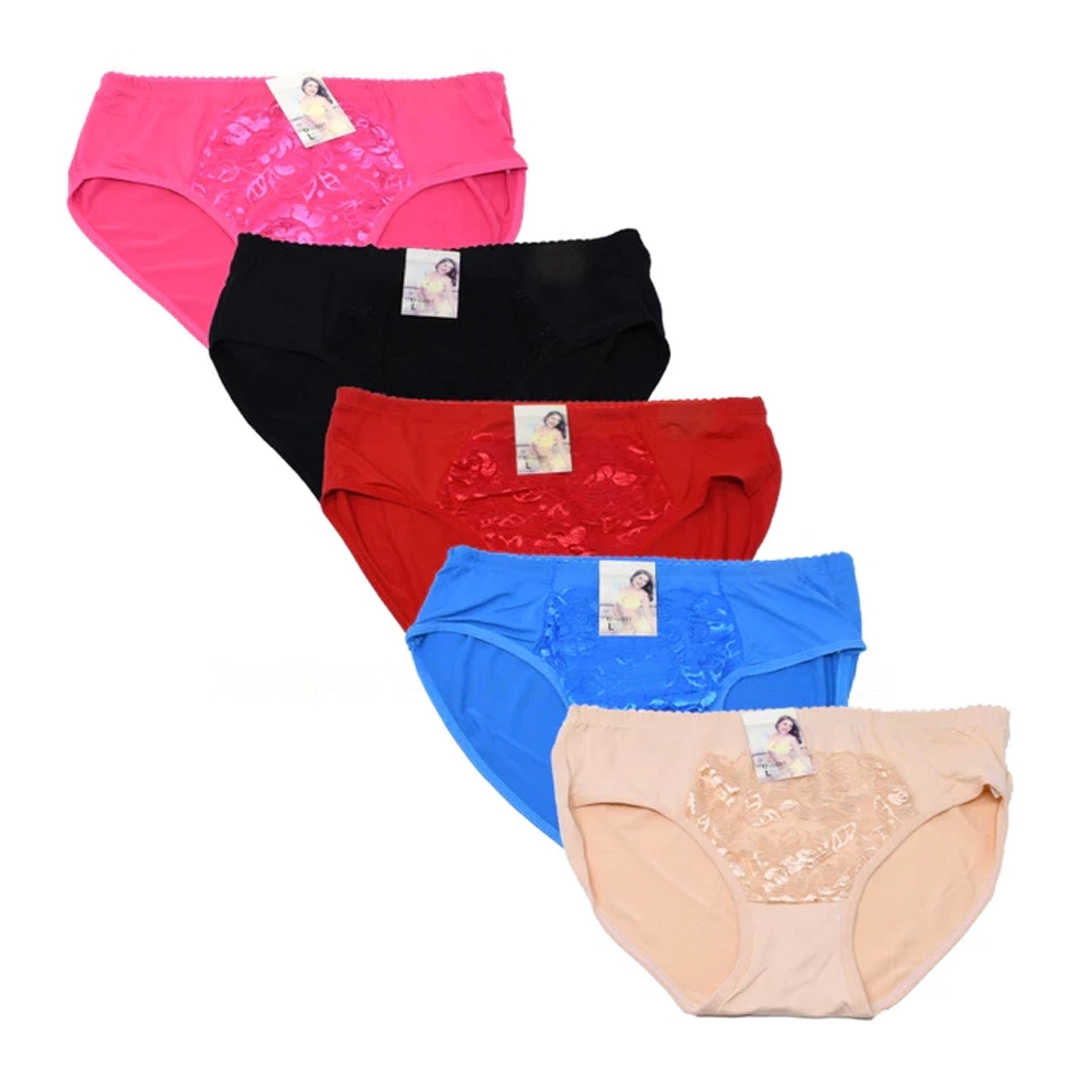 Wholesale Ladies Lace Plus Size Panties MOQ -5 pcs