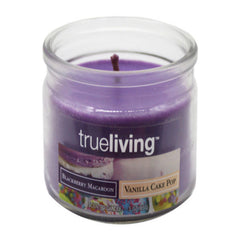 True Living 3oz Blackberry Macaroon Scented Candle Sweetness of Fragrant Delights MOQ -14 pcs