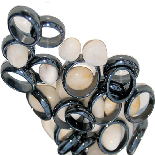 Energize Your Style with Hematite Stone Rings