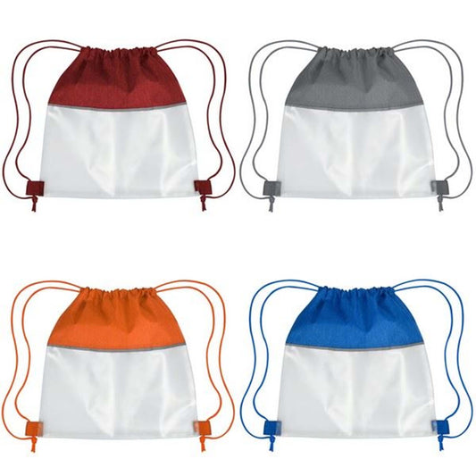 Reflective Drawstring Bag In Bulk- Assorted