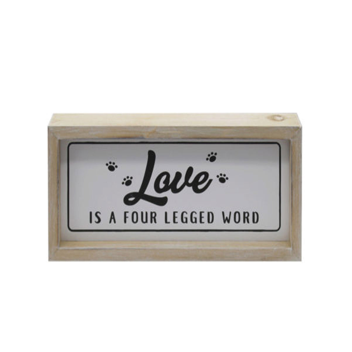 Celebrate the Love for Your Pet with 'Love is a Four-Legged Word' Decorative Wooden Sign MOQ -8 pcs