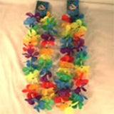 Wholesale Vibrant Solid Color Flower Hawaiian Leis - Festive Party Accessories (Sold by the dozen)