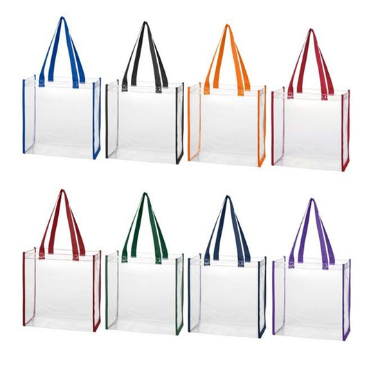 Wholesale New Unisex Transparent PVC Material Assorted Tote Bag (MOQ-50)