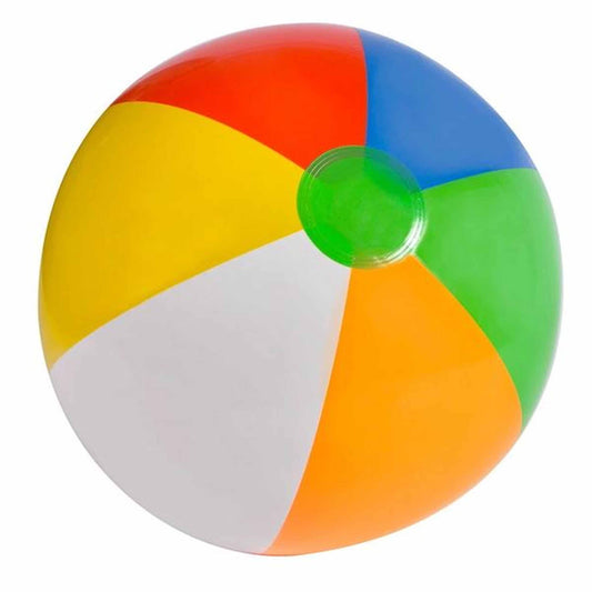 20" Multi-color Beach Inflatable Ball (Sold In DZ)
