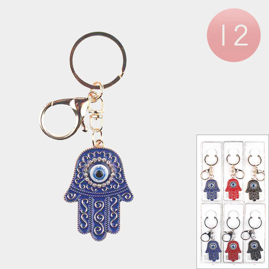 Evil Eye Pointed  Hand Keychains - Symbolic and Stylish Accessories MOQ -12 pcs