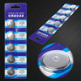 Wholesale CR2032 Battery  Pack of 5 Batteries for Cell Phones, Watches, and More (Sold by the dozen cards)