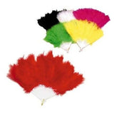 Wholesale Large 8-Inch Fluffy Feather Hand Fans Elegant and Functional (Sold by the piece or  dozen)