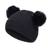 Bulk Double Pom Beanie Hats For Girls - Assorted