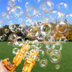 Wholesale Fun Bubble Gun 7.7" Handheld Bubble Gun Toy ( sold by the piece)