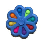 Wholesale 3.6 INCH RAINBOW FLOWER FIDGET & BUBBLE POP IT SILICONE STRESS RELIEVER TOY