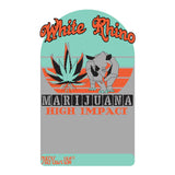 White Rhino Marijuana Burlap Bag - Majestic Cannabis Storage