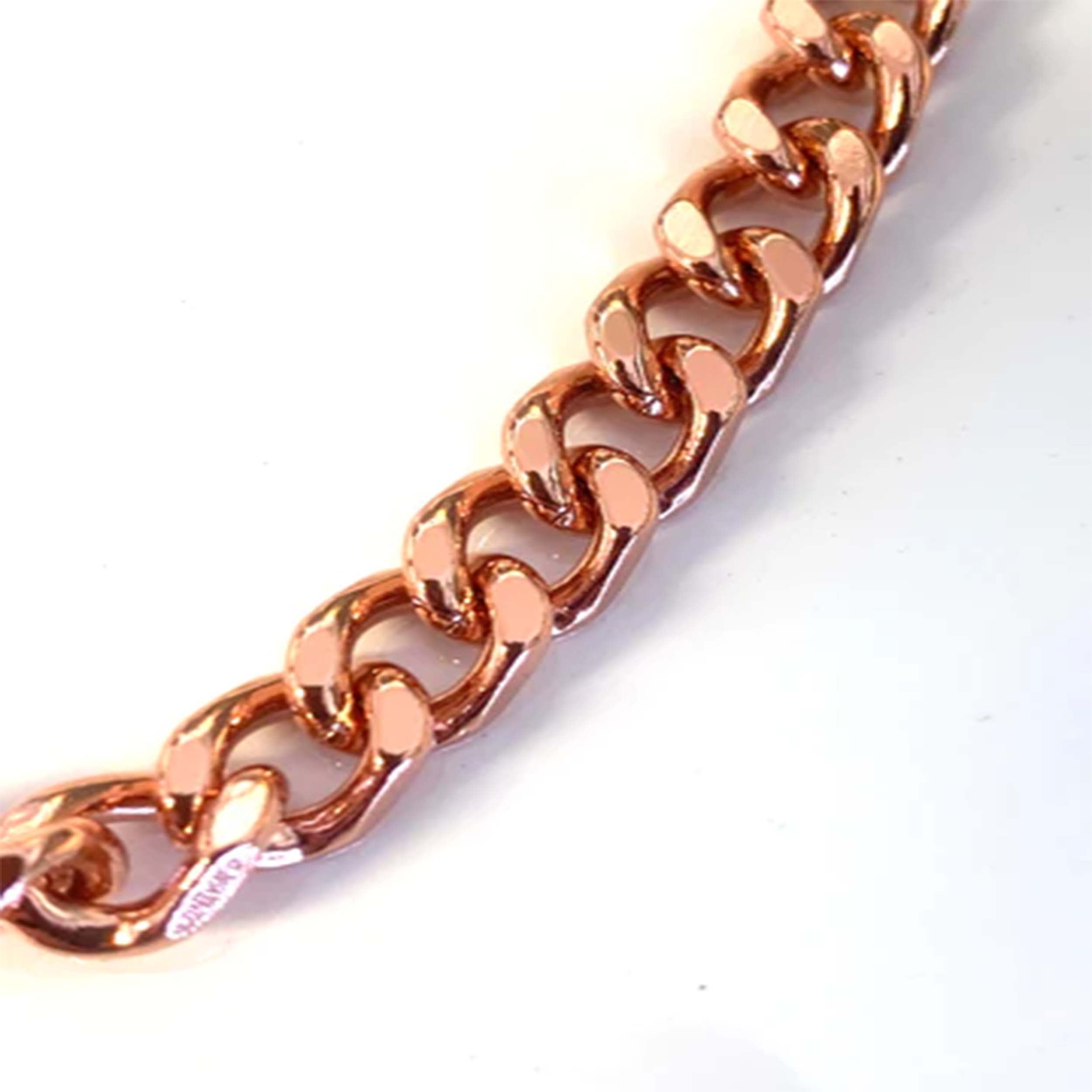 1.4 Wide Cuban Pure Copper Link Necklace