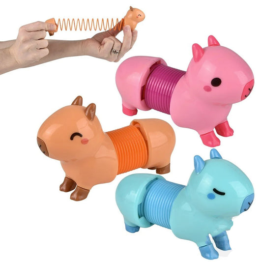 Capybara Coil Spring Kids Toys In Bulk - Assorted