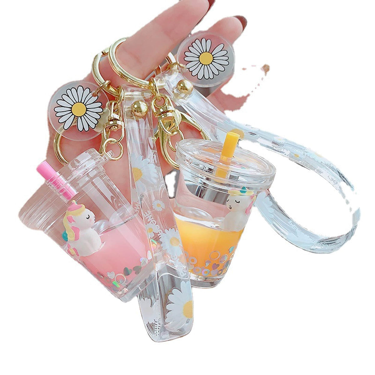 Liquid Floating Bottle Keyring -(Sold By Dozen =$39.99)