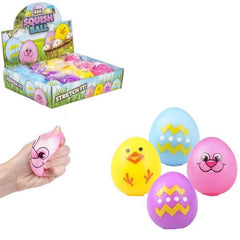 Squeeze and Stretch Easter Egg kids Toys In Bulk- Assorted
