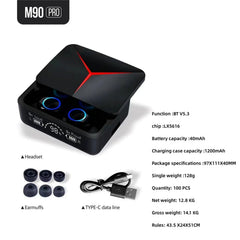 Trending M90 Wireless Bluetooth Sports Earphone with Mic Bass Audio Stereo